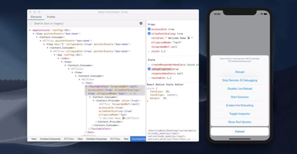 Debugging React Native Apps