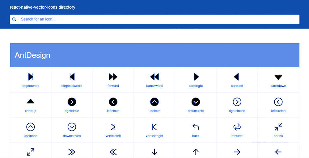 React Native Elements Icons